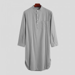 Meeste Pikad S&auml;rgid Muslimi S&auml;rk &Uuml;hev&auml;rviline Seisukrae Pikkade Varrukatega L&otilde;tv Vintage Vabaaja Meeste R&otilde;ivad Streetwear Retro Meeste R&otilde;ivad M hall