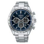 SEIKO SELECTION SBPY183 Kell P&auml;ikesej&otilde;ul t&ouml;&ouml;tav Kronograaf Kuup&auml;eva Kalendriga ja 2026 V&auml;ljalase S-seeria [Seiko Kell] Meeste 24-tunnine osuti, Sinine, H&otilde;bedane, Mudel,