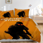 3 tk Counter-Strike 2 M&auml;nguvoodipesu komplekt - T&auml;iuslik magamistuppa, k&uuml;lalistetuppa, elutuppa, hotelli sisustuseks - Ideaalne kingitus f&auml;nnidele, reisijatele, igap&auml;evaseks kasutamiseks 135x200cm