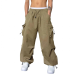 T&auml;navar&otilde;ivad suvised kaubap&uuml;ksid Meeste mitme taskuga Harajuku mood vabaaja meeste jooksup&uuml;ksid laia s&auml;&auml;rega avarad puusap&uuml;ksid S khaki