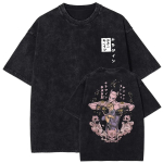 Anime JoJos Bizarre Adventure Kira Yoshikage Killer Queen Prindiga T-s&auml;rk Unisex Unisex T-s&auml;rgid Puuvillane Pestud T-s&auml;rk Harajuku T-s&auml;rk M black