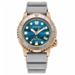 CITIZEN PROMASTER seeria 200 meetrit veekindel kuup&auml;evan&auml;idik valgustus Kvarts PU rihm 36,5 mm meeste k&auml;ekell sinine sihver EO2023-00W sinine