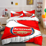 Arsenal logo kahuriga. Voodipesukomplektid Tekikotikomplektid Tekikotid Padjap&uuml;&uuml;rid(1 * Tekikott 2 * Padjap&uuml;&uuml;ri (tekk ei kuulu komplekti)) 135x200cm