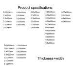 1 Meetrit 304 roostevabast terasest riba lehtterasest rullterasest riba 0,01 0,02 0,05 0,1 0,2 0,3 0,4 0,5 mm paksus 0.1x30mm