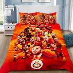 Jalgpalliklubi G-Galatasarays Voodipesukomplekt Pehme Tekikate 1/2 tk Padjap&uuml;&uuml;riga Lastele T&auml;iskasvanutele Mikrokiud Tekikate 140x200cm