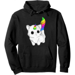 Caticorn Huppar &Uuml;kssarvik Kass Vikerkaar T&uuml;drukud Poisid T&auml;iskasvanud Pullover Huppar S