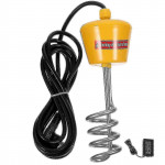 3000W Vanni Ujuv K&uuml;ttekeha T&auml;ispuhutav Basseini K&uuml;ttekeha LED-termomeetri ja AU pistikuga (Kollane, Tegelik v&otilde;imsus 2500w)