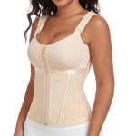 Naiste terasluudega korsett-vest k&otilde;hukontrolli ja &uuml;lakeha vormimise jaoks Triple Extra Large beige
