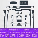 BYD SEAL U DMI -2025 Keskkonsooli k&auml;igukangi paneeli navigatsiooniekraani jaoks TPU autode sisekatte kaitsekile kriimustusvastane kleebis Left Rudder