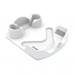 Laadimisdokk Meta Quest 3S VR-i jaoks Laadimisjaam RGB-valgustiga Laadimishoidik Peakomplekti kuvarihoidik ja kontrolleri kinnitus Charging Station