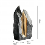 Vaik K&auml;sit&ouml;&ouml; Abstract Geomeetriline Kuldne Skulptuur Simuleeritud Loomakujud Dekoratiivsed Figuriinid Kodu Dekoreerimise Tarvikud