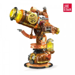 797 tk Steampunk teleskoobi ehituskomplekt - Viktoriaanlik sci-fi mudel hammasrataste ja messingist detailidega, dioraama kingitus t&auml;iskasvanud kollektsion&auml;&auml;ridele with box
