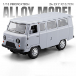 1:18 vene UAZ TRAVELER buss sulamist auto mudel heli ja valgusega t&otilde;mmatav tagasi laste m&auml;nguasi kollektsioneeritav s&uuml;nnip&auml;evakingitus hall v&auml;rv
