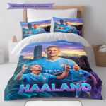 Haalandi m&auml;ngija Voodipesu Tekikomplekt Tekikate Padjap&uuml;&uuml;r Kodu Kaunistus S&uuml;nnip&auml;evakingitus (1 * tekikott + 2 * padjap&uuml;&uuml;ri, ilma s&uuml;damikuta) 135x200cm