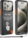 Air-BOX IP68 Veekindel &uuml;mbris IPhone 16 15 14 Plus 13 12 Pro Maxile Veealuseks Fotograafiaks Snorgeldamiseks Sukeldumiseks Luksuslik T&auml;iskattega For iPhone 6.1 inch&Case & Strap