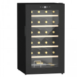 Veinik&uuml;lmik 24 pudelile, reguleeritav temperatuur 5&ndash;20 &deg;C, LED-valgustus, must, 43 x 45 x 75 cm 43 x 45 x 75 cm must