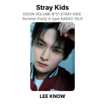 Stray Kids LEE KNOW DICON VOLUME N21 STRAY KIDS : Suvine KraZy A-t&uuml;&uuml;pi KAKAO TALK Ametlik Fotokaart LEE KNOW gray