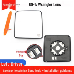 Jeep Wrangler Renegade k&uuml;ljepeegli komplekt 2009-2021 mudelitele: V&auml;lispeegli peegelpind (tagurduskaamera peegel).