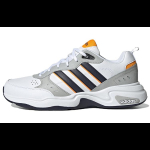 Adidas Neo Strutter Nahast Madalad Vabaajajalatsid Unisex Valge Hall Must GX0670 43⅓
