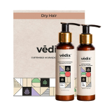 Vedix &Scaron;ampooni ja Palsami Komplekt| Vikleda &Scaron;ampoon Kuivadele Juustele + Kahuvastane Juuksepalsam | Ayurveda &Scaron;ampoon ja Palsam | 100 ml + 100 ml beige