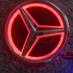 9,5 cm Auto Tagaluugi Embleem ABS LED Embleemi Valgusti Tarvikud Mercedes Benz S350 S300L S A B C E Klassile GLA GLK ML GL GLC GLE PK9