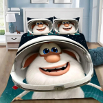 Anime tapeet Digitaalne multifilm B-Boobas Naljakas tr&uuml;kk Peen 3D voodipesukomplekt Tekikott Padjap&uuml;&uuml;r T&auml;iskasvanud Poisid T&uuml;drukud Kingitus 135cmx200cm black