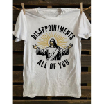 1 tk meeste vintage graafiline t-s&auml;rk - pettumused k&otilde;ik teie retro religioosse disainiga, pehme puuvillane avar l&otilde;ikega t-s&auml;rk, masinpestav igap&auml;evane vabaaja 5XL must