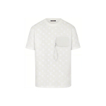 LOUIS VUITTON Kasutatud reljeefse monogrammiga T-s&auml;rk 1A7QDK L0-No Original Gift Bag Or Gift Box valge