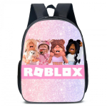 Robloxi Laste Koolikott Poistele T&uuml;drukutele Kerge Oxfordi Kangast Kahe Rihmaga Kott &Otilde;hupadjakestega Rihmadega 17-inch backpack