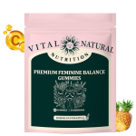 Feminine Balance Kummikommid, Hawaii ananassi maitse, 60 tk, 30 portsjonit Toidulisand 60 Gummies
