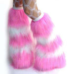 S&uuml;gis/talv Retro kunstkarusnahast s&auml;&auml;re soojendajad - Kohevad naiste s&auml;&auml;re soojendajad pink