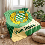 Hammarby Kohandatud Nimega Tekst Fliisist Tekk Jalgpalli Logo Personaalne Fliisist Visketekk Eriline Kingitus Diivanile Magamistuppa Koju 100cmx150cm