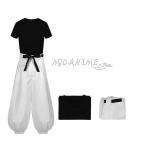 Anime Fushiguro Toji Cosplay Jujutsu Kaisen Kost&uuml;&uuml;m T&auml;iskasvanute Unisex L&uuml;hikeste Varrukatega T-s&auml;rk P&uuml;ksid &Uuml;likond Halloweeni &Uuml;htne Peo XL white