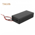 DC hoidiku salvestuskarbi korpuse SISSE/V&Auml;LJA l&uuml;liti juhtmejuhtmed 3,7 V 2 x 18650 akuelektroonika jaoks