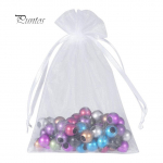 50 tk valge organza v&otilde;rgust kott ehete pakett pulmakinki pingutusn&ouml;&ouml;riga kott