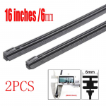 2tk 6mm/8mm klaasipuhasti t&auml;itematerjalid metallstentide jaoks, klaasipuhasti 14 16 22 24 26 16 inches 6mm 2PCS