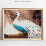 Ristpistes Loomade kivid 5D DIY Teemantmaal Tikand Paabulinnu Teemant 20X30CM