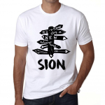 Meeste vintage T-s&auml;rk Graafiline T-s&auml;rk Time for New Advantures Sion White XS valge