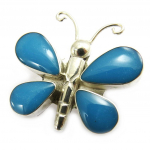 Les Tr&eacute;sors De Lily [B6329] &ndash; t&uuml;rkiissinine  Sweet Butterfly  h&otilde;bedane ripats t&uuml;rkiissinine