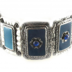 Les Tr&eacute;sors De Lily [E6646] - Bracelet Cr&eacute;ateur 'Oxana' Bleu sinine