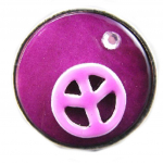 NOA [G0241] - Bague Cr&eacute;ateur 'Nacre en Folie' rose lilla