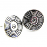 NOA [H2342] - Boucles Cr&eacute;ateur 'Les Acidul&eacute;s' gris argent&eacute; h&otilde;be