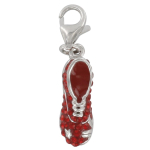 Les Tr&eacute;sors De Lily [Q4885] - H&otilde;bedane v&otilde;luripats 'Basket Etoile' h&otilde;bepunane (roodiumiga kaetud) - 17x5 mm punane