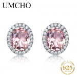 UMCHO Rose Roosa/taevasinine Sapphire Morganite K&otilde;rvar&otilde;ngad
