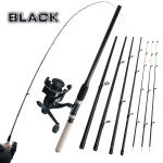 3,0 M/9,8 jala &otilde;ngen&ouml;&ouml;ri kombod 5,1:1 &uuml;lekandearvuga karpkala p&uuml;&uuml;girulliga Fishing Rod&Reel must