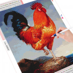 Teemantmaal 5D kukemosaiik Kodukaunistus Tikand Loomapilt 20X30CM