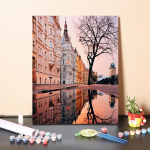 DIY v&auml;rvid numbrite j&auml;rgi &otilde;limaali komplekt L&otilde;uend DIY &otilde;limaal numbrite j&auml;rgi Seinakunsti kaunistused kodukinki kunstiks ja hobideks 40x50cm no frame