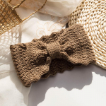 Kootud laiad peapaelad naistele Talvised juuksed Turban &uuml;hev&auml;rvilised rists&otilde;lmidega juuksepaelad Turbanid Juuste aksessuaarid