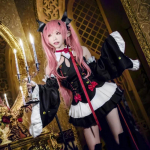 Scione Anime Cosplay kost&uuml;&uuml;m L&otilde;petav seerafi n&otilde;id vampiir Kluruta Percy Cosplay &uuml;likond, t&auml;iskomplekt 7 tk S must