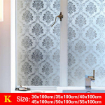 Veekindel PVC mattklaasist aken Privaatsuskile kleebis Magamistoa Vannitoa Isekleepuv kile Kodukaunistused 55x100cm